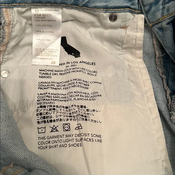 AG Adriano Goldschmied Light Blue Flare Jeans - Picture 6 of 8